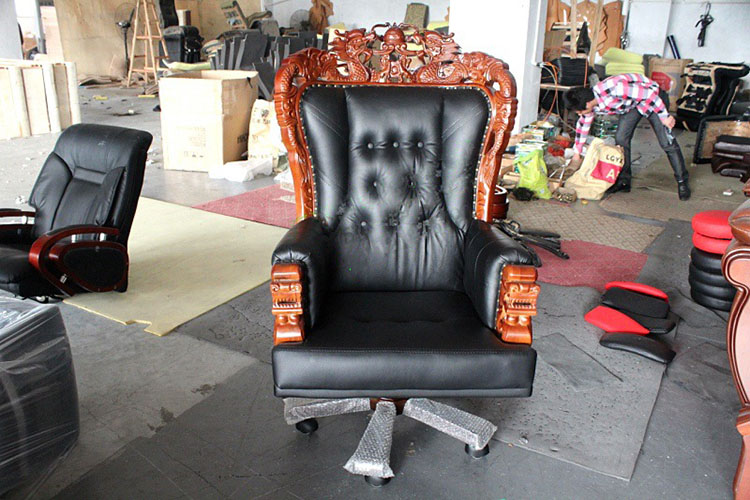 真皮大班椅办公坐椅办公转椅多功能椅