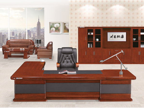 实木古典大班台经理办...