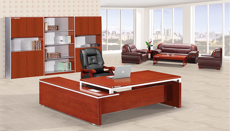 老板桌主管桌实木贴皮大班台