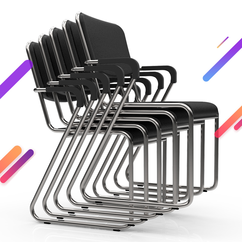 四脚靠背培训椅子家用会议室职员座椅