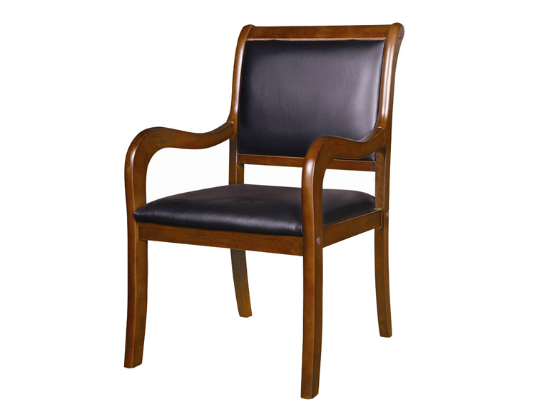 实木会议椅靠背家用书...