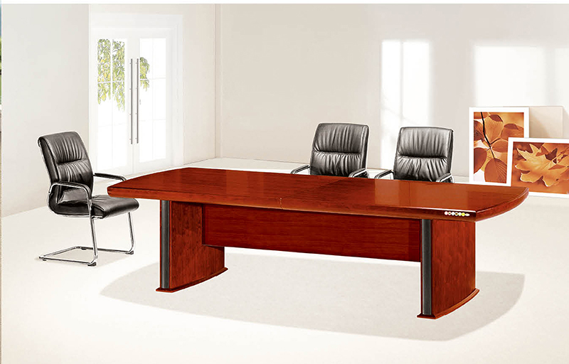 八人会议桌,实木会议桌椅图片展示
