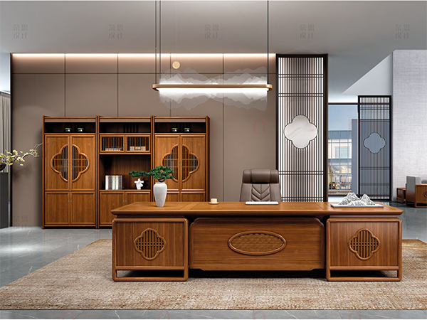 实木总裁办公台