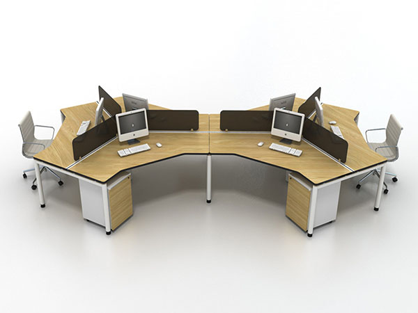 钢脚架开放式办公屏风