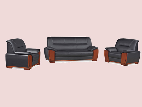 黑色办公沙发简洁大方