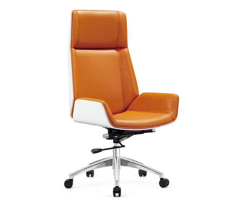 橙色时尚办公中班椅